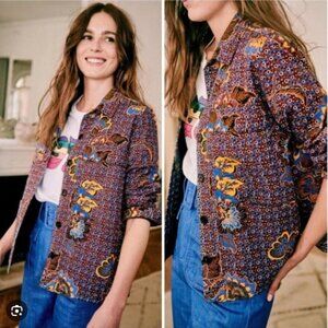 Sezane Willa Jacket, Wax Flowers - Size S